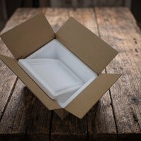 Cool Box with High-Density Foam for Food Delivery, Odorless Food-Grade Insulated Carton with Outer Cardboard, Shock-Resistant Takeaway Pack