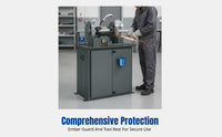 Heavy-Duty Commercial Bench Grinder, Copper Motor, Countertop Upright, Multi-Spec