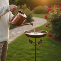 Metal Bird Bath Stake Weather Resistant Bird Bath Stake Easy to Clean for Patio