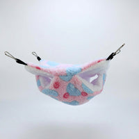 Hamster Hammock and Sugar Glider Sleeping Bag, Double-Layer Polyester Hanging Pet Bed, Warm Squirrel Nest for Small Squirrel Hamster Rat Cage