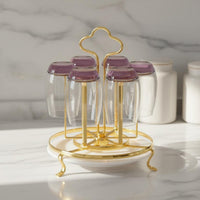 Rotating Mug Tree Detachable Drain Tray Countertop Cup Drying Rack for Home Bar
