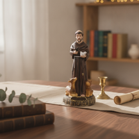 Saint Francis Sculpture with Animals Catholic Saint Francis Statue Religious
