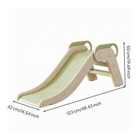 Foldable Indoor Slide Raised Side Rails Children'domestic Slide Built in Handholds