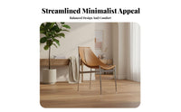 Minimalist Design Highrear Slatted Chair Modern fashion Seating Furniture Designer influenced Upholstered Seat for residents, Interior Designers, Families, Dining Room, Kitchen, Restaurant, Home Office