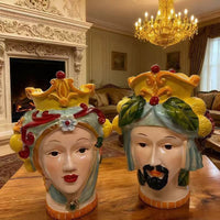 新品树脂国王和王后花瓶客厅餐厅玄关室内外插花家居装饰品摆件