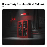 Fire Suppression Device Cabinet Rust-Resistant Fire Cabinet Heavy-Duty Emergency Equipment Locker for Property Managers, Business Owners, Schools