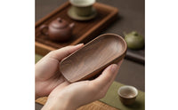 Walnut Tea Serving Board Smooth Wooden Serving Tray Simple for Hosts