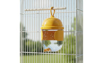 Touch-Activated Bird Water Dispenser Automatic Cage Water Dispenser Hanging Bird Waterer with Nozzle Transparent for Parrots, Budgies, Cockatiels, Aviary