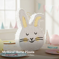 Birthday Candy Container with Hanging | Easy to Fill, Layered Fringed Paper, Hanging candy container