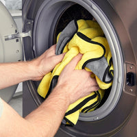 600gsm Car Drying Towel Microfibre Cloth, Large 30x60cm Cleaning Cloths for Car Washing, Double-Sided Shedding-Resistant Blended Yarn