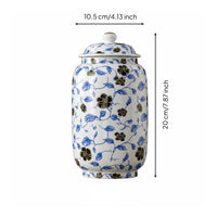 Sealed Tea Jar Easy to Easy-to-Maintain Ceramic Tea Container Retro Design Kitchen Storage