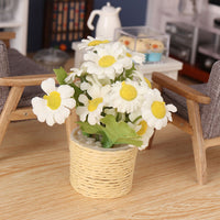 Miniature Plant Pot for Dollhouse - 1:12 Scale BJD Dollhouse Plant Decoration DIY Kit