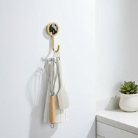 Gold Hook Light Luxury Household Storage Anodized Aluminum for Bathroom