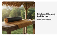 Simulated Thatch Eaves Realistic Look Artificial Thatch Tile Weather Resistant Faux Straw Roof Panel for Contractors, DIY Hobbyists, Gazebo