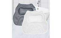 Bathtub Pillow Textured Padded Bath Headrest Contoured