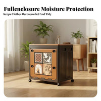 foldable container with Lid Large Capacity Household Storage particle-proofresistant for Parents