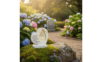 Pet Grave Marker Frame Outdoor Use Pet Memorial Stone Weather-Resistant for Yard