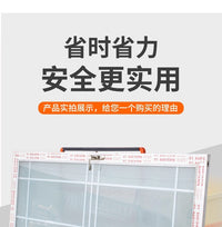 玻璃门窗推车新款四轮平板万向轮折叠便携静音工地搬运大轮子推车