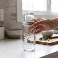 Overnight Oats Jar, Glass Mason Jar with Cereal Cup Transparent Container for Breakfast, Portable