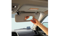 Gray Car Sun Visor with Mirror Replacement Car Sun Visor Easy Installation Automotive Part High Quality for Commuters