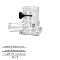 Trim Router Dust Cover Transparent Router Dust Extraction Cover Adjustable Clamp