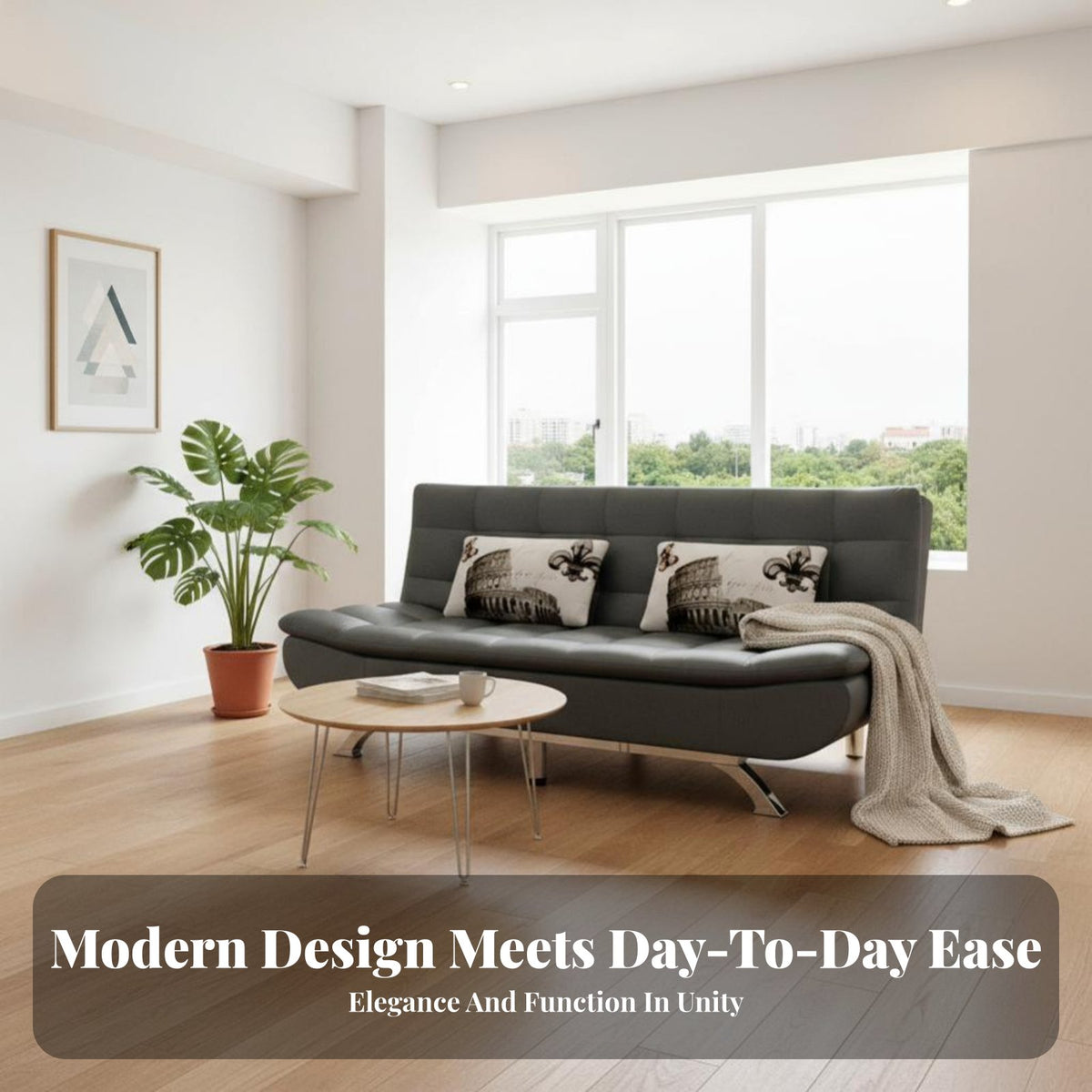 Foldable Design Fold-extendable Sofa Bed two-in-versatileUse transformable Furniture Space Saving Futon Couch abrasion Resistant for Pet Owners, Apartment Dwellers, Students, Small areas, Living Room, Home Office