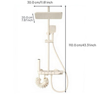 Digital thermostat rainfall shower set