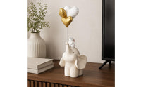 Elephant Statue Gift Idea Cute Elephant Figurine Easy to Clean for Tv Stand