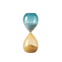 Modern Glass Golden Yellow Glass Sand Timer Conversation Piece