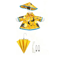 Porch Goose Outfit with Umbrella Hat Weather-Resistant Porch Goose Raincoat Set Decorative Long-Lasting for Homeowners, Yard