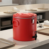 Thermal Food Carrier Hot and Cold Use Stainless Steel Food Warmer Insulated Soup Container Long-Lasting Insulation for Caterers