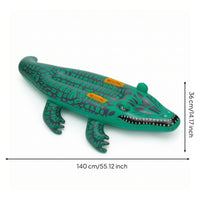 Crocodile Floating Pool Inflatable Stable Crocodile Pool Toy Inflatable Inflatable with Handles Soft Elastic for Children, Beach