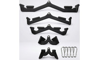5 Pieces Lat Pulldown Attachment Set Multi-Position Cable Machine Handles with Carabiners Matte Black Cable Machine Attachment Set for Athletes