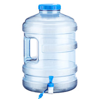 15L Wide-Mouth Round Water Bucket with Faucet, Food-Grade PC, for Home and Tea Bar