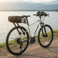 Silicone Pad Protection Bicycle Rear Rack 30KG Load Capacity Rear Bike Rack No-Drill Installation for Commuters, Commuting, Travel