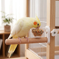 Parrot Perch Grinding Stand Rod, Straight Avian Stand with Sanded Surface to Grind Beak, Budgie Cockatiel Lovebird Paw Grinding Tool