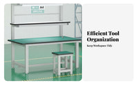 Anti Workbench Strong Load-Bearing Capacity Assembly Workbench with Light Thickened and Reinforced Heavy-Duty Work Table for Cleanroom, Factory