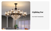 Crystal highlights helical Staircase Light Luxury Design helical Staircase Chandelier Statement Piece Ceiling Fixture Modern aesthetic for Villa Owners, Homeowners, Interior Designers, Living Room, Foyer, attic space Space