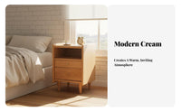 Nightstand with Drawers Long-Lasting and Sturdy 2-Drawer Wooden Cabinet