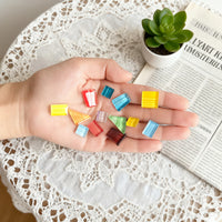 200g Hand-Painted Mosaic DIY Material Striped Irregular Multicolor Crystal Glass Stones