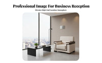 Supportive Padding Upholstered Single Sofa Thick Cushioning Upholstered Accent Chair Ergonomic Design Lounge Seating Sturdy Frame for Office Visitors, Business Professionals, Apartment Dwellers, Reception Area, Conference Room, Bedroom, perusing corner