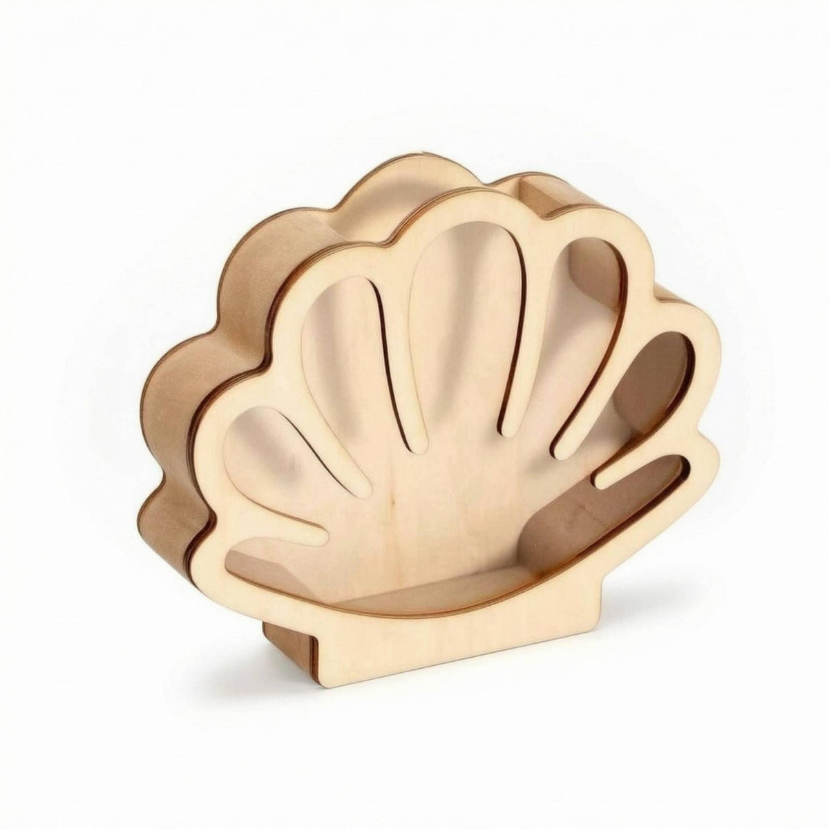Shell Shadow Box Multifunctional Acrylic Display Box Wood Frame Beach Treasure Organizer