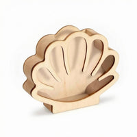 Shell Shadow Box Multifunctional Acrylic Display Box Wood Frame Beach Treasure Organizer