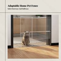 Clear Acrylic Pet Partition Full Visibility Acrylic Pet Panel Sturdy Clear Dog Gate Cat Owners, Doorways