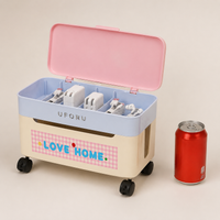 Cord Management Box, Large cord Tidy Box for Home, Ventilated Flip-Top Wire Organiser Box to Conceal Extension Cords