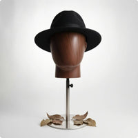 Head-Shaped Display Stand Adjustable Height Hat Display Head Polished Sculpted