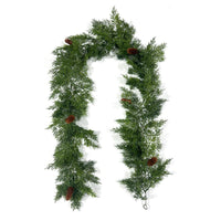 Artificial Christmas Pine Vine with Soft Rubber Needles