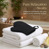 Sauna 3-Piece Set with Glove and Seat Cushion for Men and Women, Wool Felt Accessories for Steam Room, Lightweight Heat Protection