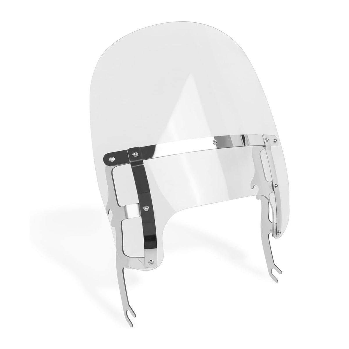 Quick-Release Front Windshield for Harley Fat Boy, 5mm Thick Glass, 18-26