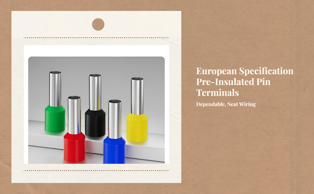 Pre-insulated pin terminal, secure crimp